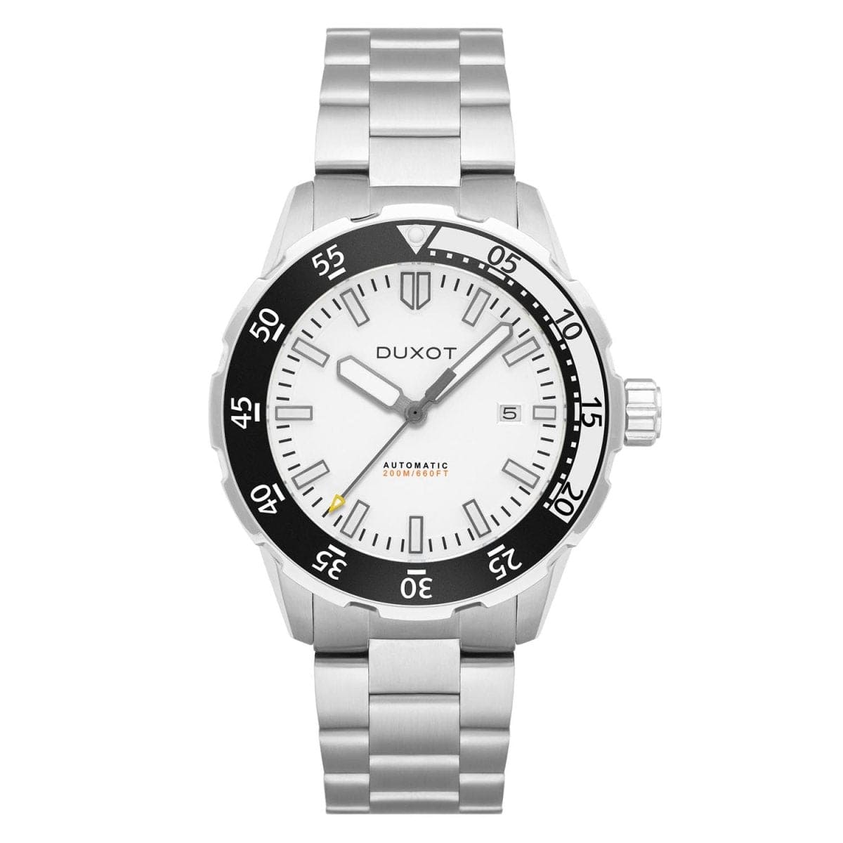 Duxot Mergulho Automatic White Round Dial Men's Watch - DX-2035-44