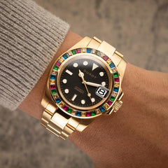 Duxot Atlantica Limited Edition Automatic Black Round Dial Men's Watch - DX-2047-66