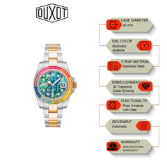 Duxot Atlantica Limited Edition Automatic Blue Round Dial Men's Watch - DX-2047-99