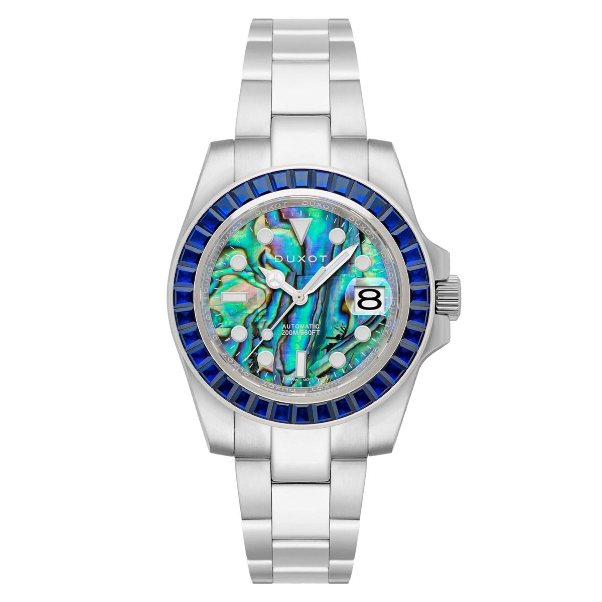 Duxot Atlantica Limited Edition Automatic Blue Round Dial Men's Watch - DX-2047-AA