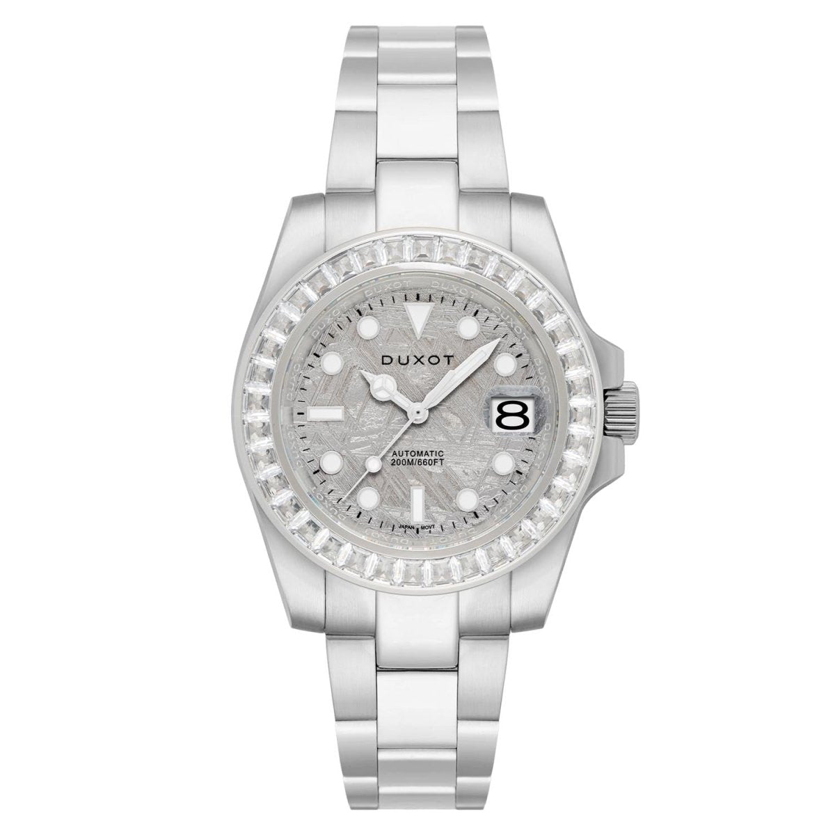 Duxot Atlantica Limited Edition Automatic White Round Dial Men's Watch - DX-2047-BB