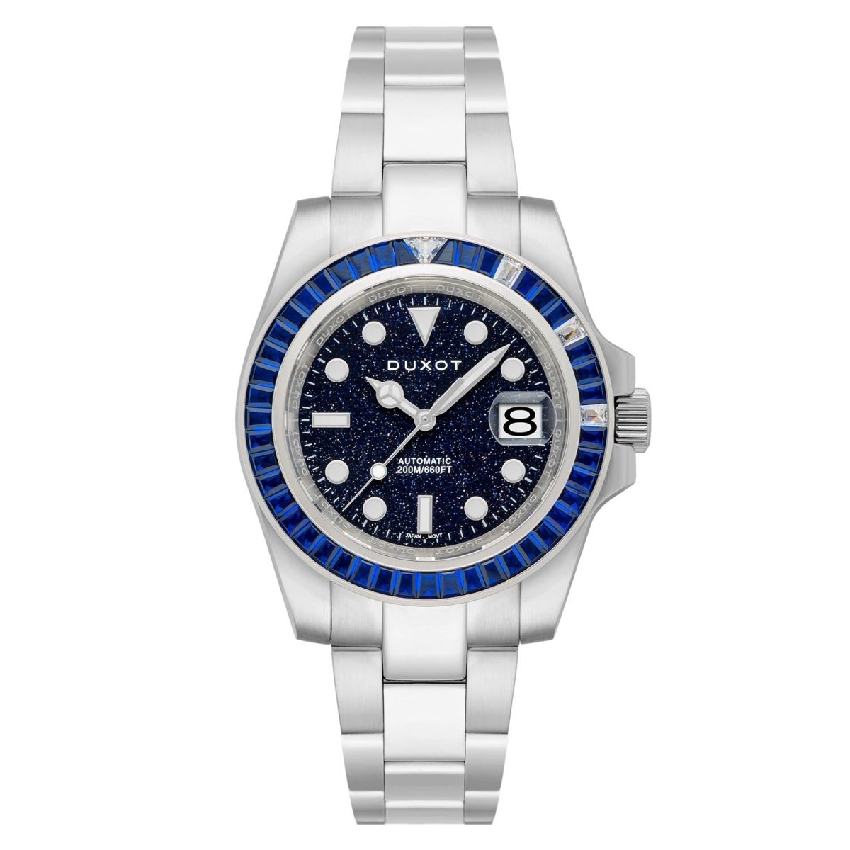 Duxot Atlantica Limited Edition Automatic Blue Round Dial Men's Watch - DX-2047-FF
