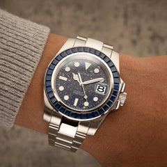 Duxot Atlantica Limited Edition Automatic Blue Round Dial Men's Watch - DX-2047-HH