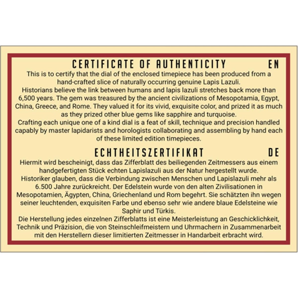 Duxot Atlantica Limited Edition Automatic Blue Round Dial Men's Watch - DX-2047-HH