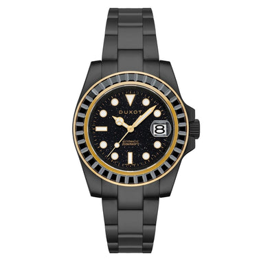 Duxot Atlantica Limited Edition Automatic Black Round Dial Men's Watch - DX-2047-II