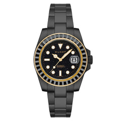 Duxot Atlantica Limited Edition Automatic Black Round Dial Men's Watch - DX-2047-II