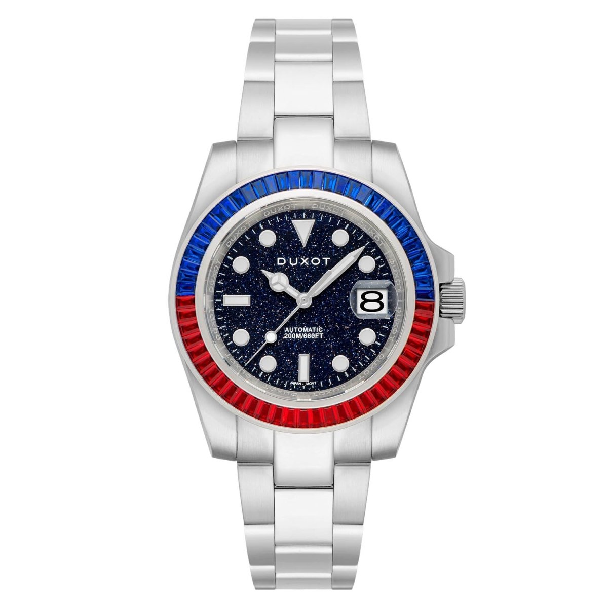 Duxot Atlantica Limited Edition Automatic Blue Round Dial Men's Watch - DX-2047-JJ