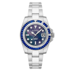 Duxot Atlantica Limited Edition Automatic Black Round Dial Men's Watch - DX-2047-NN