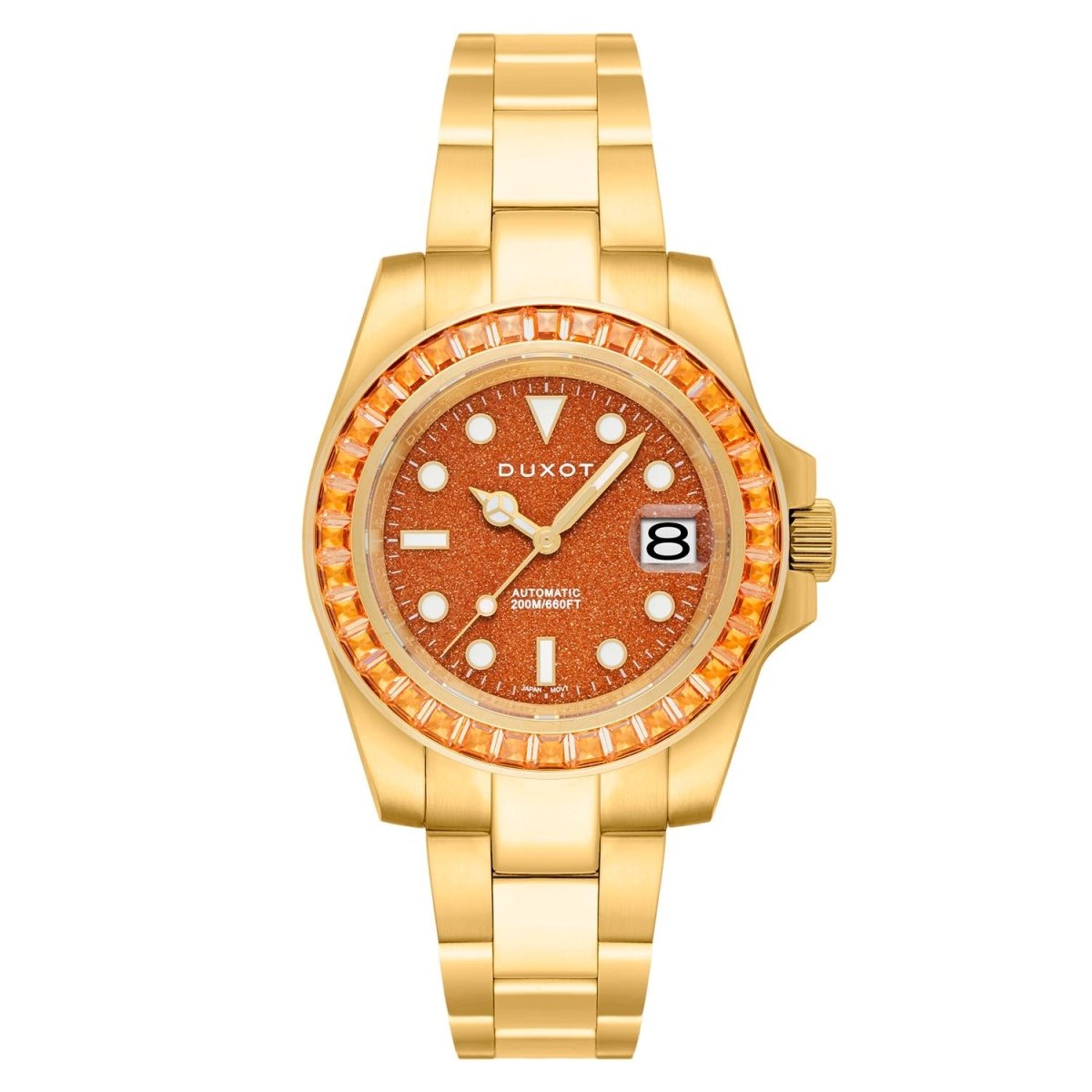 Duxot Atlantica Limited Edition Automatic Red Round Dial Men's Watch - DX-2047-OO