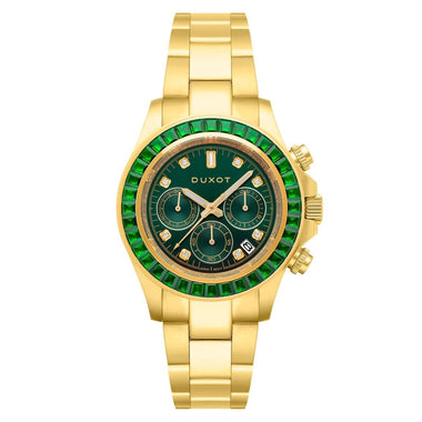 Duxot Atlantica Limited Edition Chronograph Green Round Dial Men's Watch - DX-2048-55