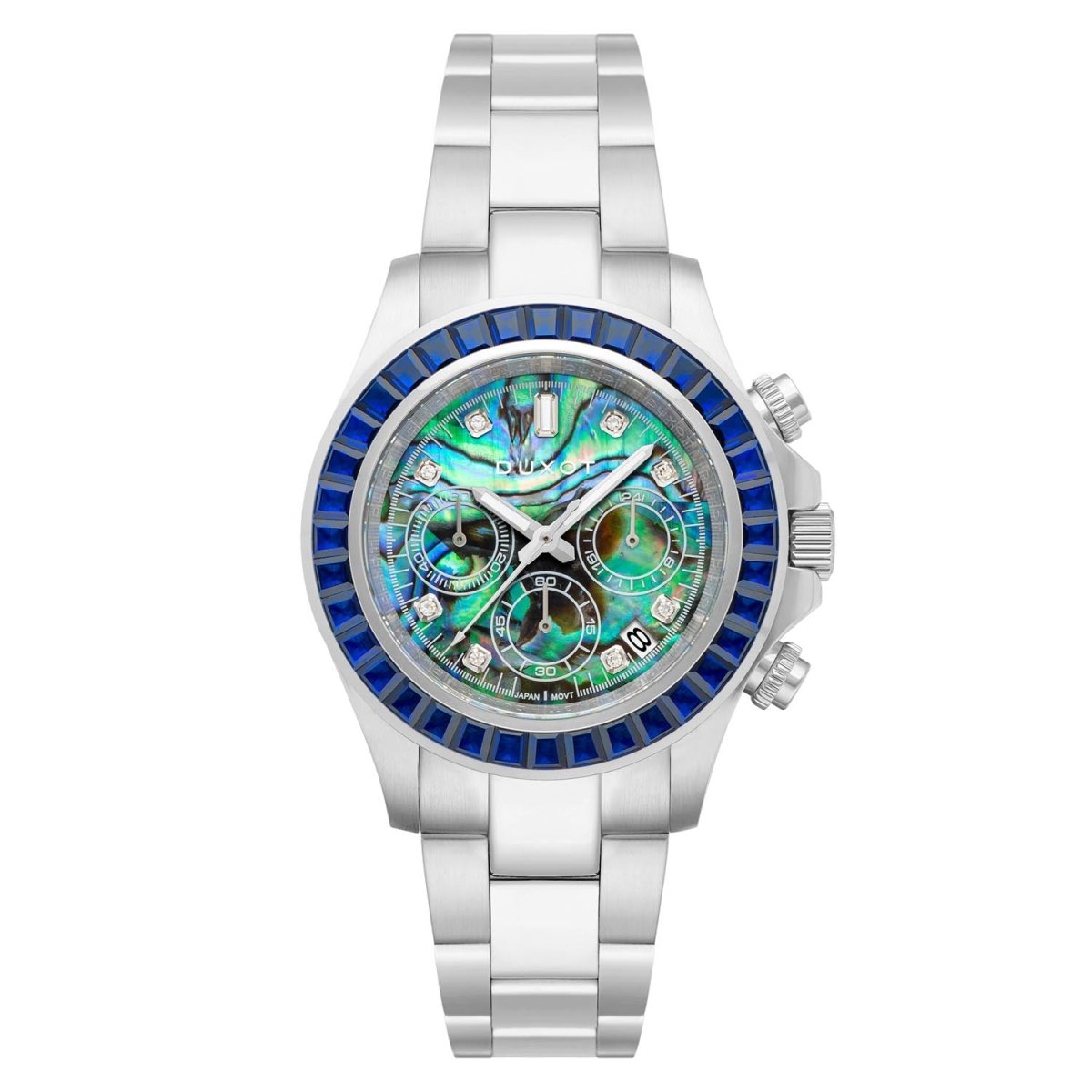 Duxot Atlantica Limited Edition Chronograph Blue Round Dial Men's Watch - DX-2048-66