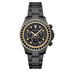 Duxot Atlantica Limited Edition Chronograph Black Round Dial Men's Watch - DX-2048-FF