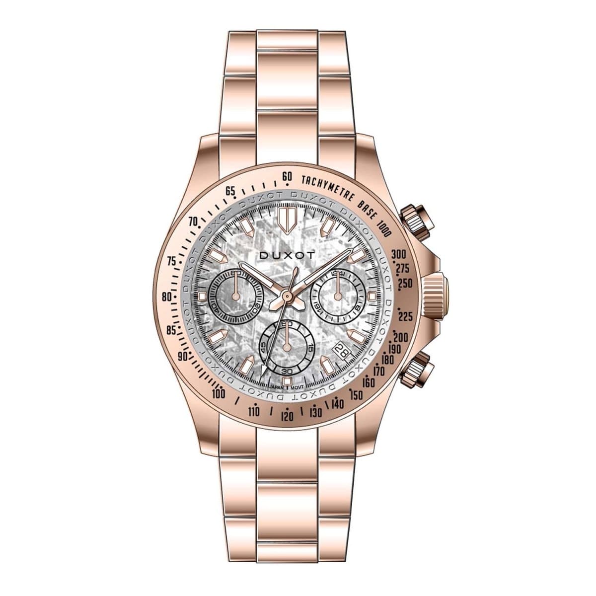 Duxot Atlantica Limited Edition Chronograph White Round Dial Men's Watch - DX-2048-KK