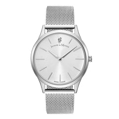 JACQUES DU MANOIR Emotion Swiss Made Analogue Silver Round Dial Women's Watch- EM.01