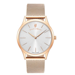 JACQUES DU MANOIR Emotion Swiss Made Analogue Silver Round Dial Women's Watch- EM.03