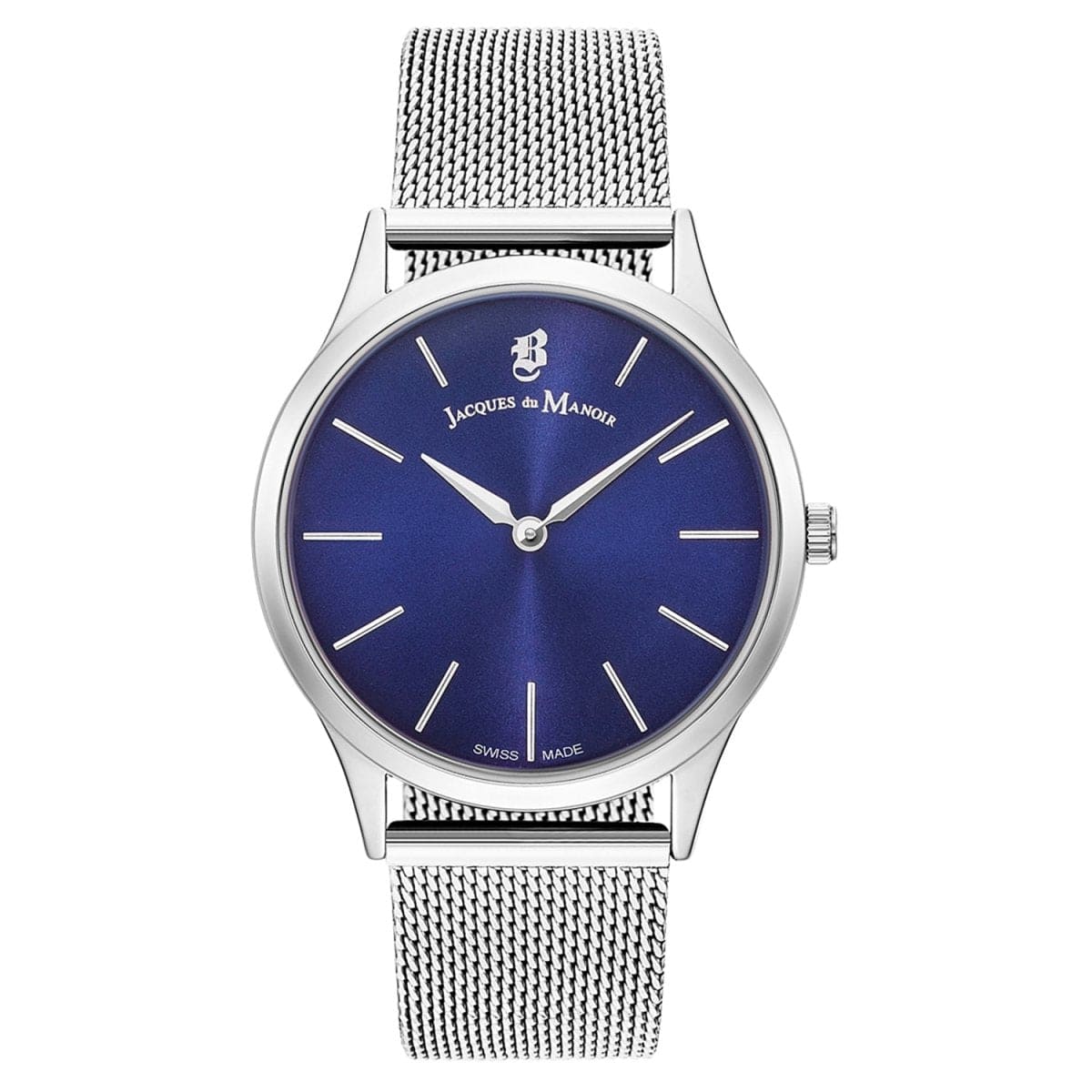JACQUES DU MANOIR Emotion Swiss Made Analogue Blue Round Dial Women's Watch- EM.05