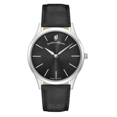 JACQUES DU MANOIR Emotion Swiss Made Analogue Black Round Dial Women's Watch- EM.08