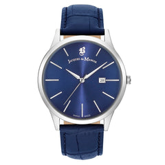 JACQUES DU MANOIR Emotion Swiss Made Analogue Blue Round Dial Men's Watch- EMG.08