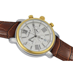 EARNSHAW LONGCASE 43 Swiss Made Chronograph Silver Round Dial Men's Watch- ES-0016-05