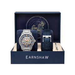 Earnshaw Longitude Whiston Limited Edition Automatic Watch with Additional Strap For Men- ES-8126-66