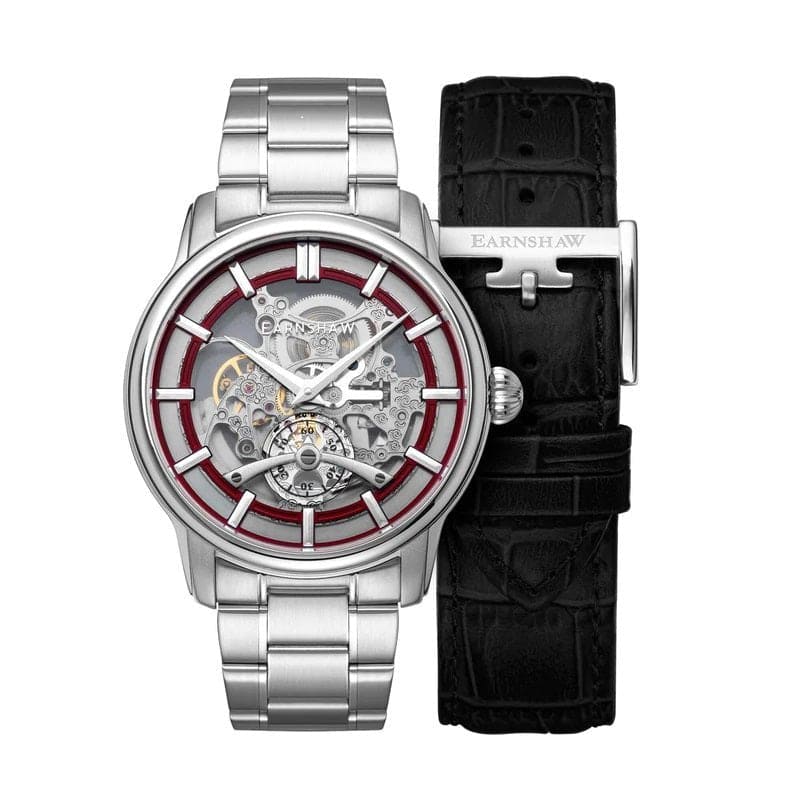 Earnshaw Longitude Whiston Limited Edition Automatic Watch with Additional Strap For Men- ES-8126-77