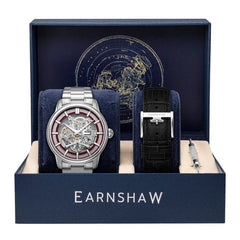 Earnshaw Longitude Whiston Limited Edition Automatic Watch with Additional Strap For Men- ES-8126-77
