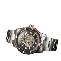 EARNSHAW DUNCAN Limited Edition Automatic Skeleton Round Dial Men's Watch with Additional Strap-ES-8129-55