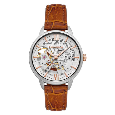 EARNSHAW ANNING Automatic Skeleton Round Dial Women's Watch-ES-8151-06