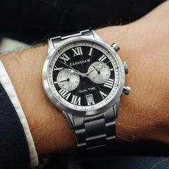 Earnshaw CARLYLE Multifunction Battery Black Round Dial Men's Watch - ES-8176-22