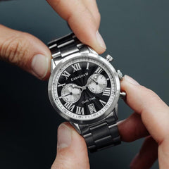 Earnshaw CARLYLE Multifunction Battery Black Round Dial Men's Watch - ES-8176-22