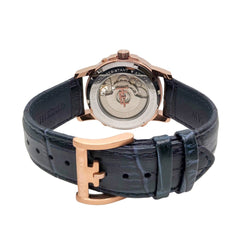 Earnshaw Marylebone Grand Date Open Heart Automatic Blue Round Dial Men's Watch - ES-8177-07