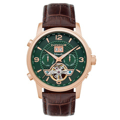 Earnshaw Marylebone Grand Date Open Heart Automatic Green Round Dial Men's Watch - ES-8177-0A