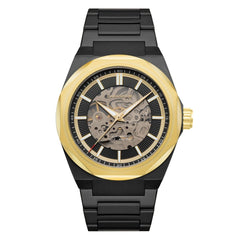 Earnshaw Clark Skeleton Automatic Black Round Dial Men's Watch - ES-8182-DD