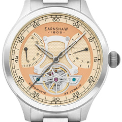 EARNSHAW Baron 33 Jewels Automatic Open Heart Multifunction Watch For Men's -ES-8191-33
