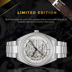 EARNSHAW SMEATON Limited Edition Skeleton Automatic Watch For Men - ES-8208-33