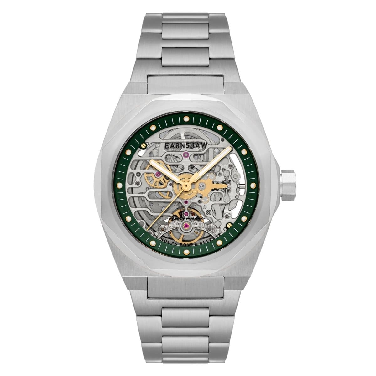 EARNSHAW Discovery Automatic Skeleton 72 Hours Power Reserve Watch For Men's -ES-8228-44