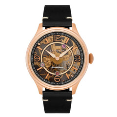 Earnshaw Baron and Isabella Mech-Automatic Skeleton Round Dial Couple Watch - ES-8231-SET-03