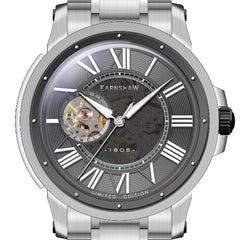 EARNSHAW Comet Limited Edition 20 Jewels Automatic Open Heart Watch For Men's -ES-8243-44