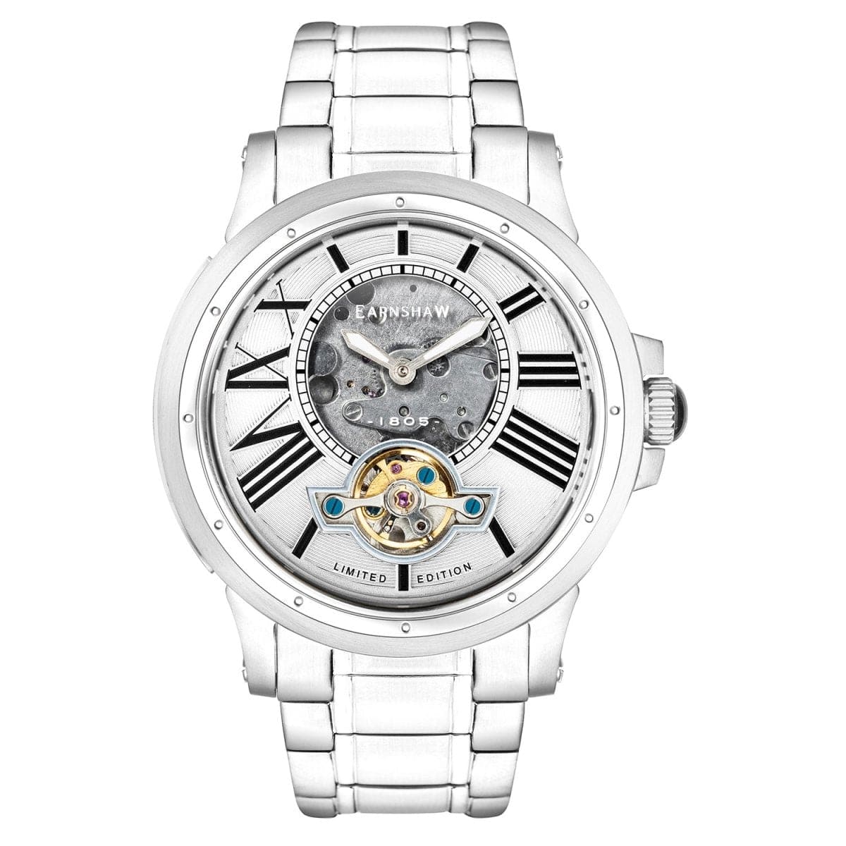 EARNSHAW Bertha Limited Edition Automatic Open Heart Watch For Men's -ES-8244-11