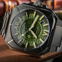 Earnshaw Armoury Skeleton Automatic Watch For Men- ES-8258-44