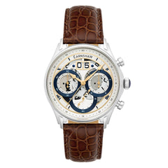 Earnshaw Nasmyth Grande Date Chronograph White Round Dial Men's Watch - ES-8260-01