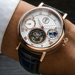 Earnshaw Halley Tourbillon Limited Edition Mechanical 80 Hour Power Reserve Men's Watch - ES-8262-06