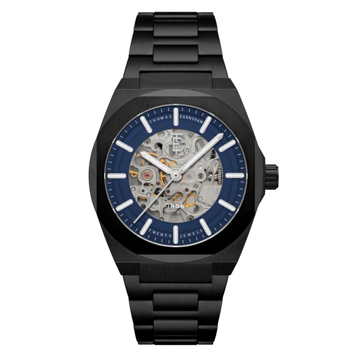 Earnshaw Fowler 20 Jewels Skeleton Automatic Watch For Men- ES-8263-99