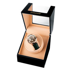Earnshaw Indian Limited Edition Brewster Double Barrel Automatic Skeleton  Men's Watch with Winder Box - ES-8273-08-SET