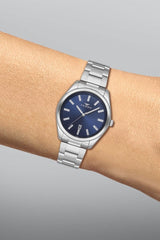 Ferro Quartz Blue Round Dial Men's Watch - F11160A-A3