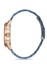 Ferro Lucca Quartz Blue Round Dial Men's Watch - F11911A-T