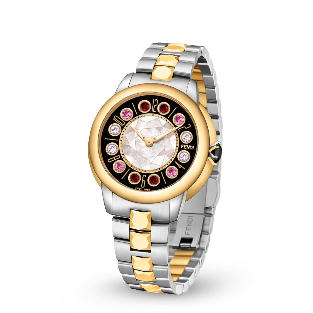 FENDI TIMEPIECES Ishine Analog MOP Round Dial Women's Watch- F121121500T01