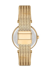Ferro Quartz Crystals Silver Round Dial Women's Watch - F21144C-B