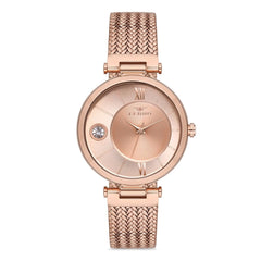 Ferro Analog Rose Gold Square Dial Women's Watch -  F21144C-C4