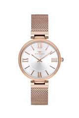 Ferro Analoge White Round Dial Women's Watch -  F21155C-C